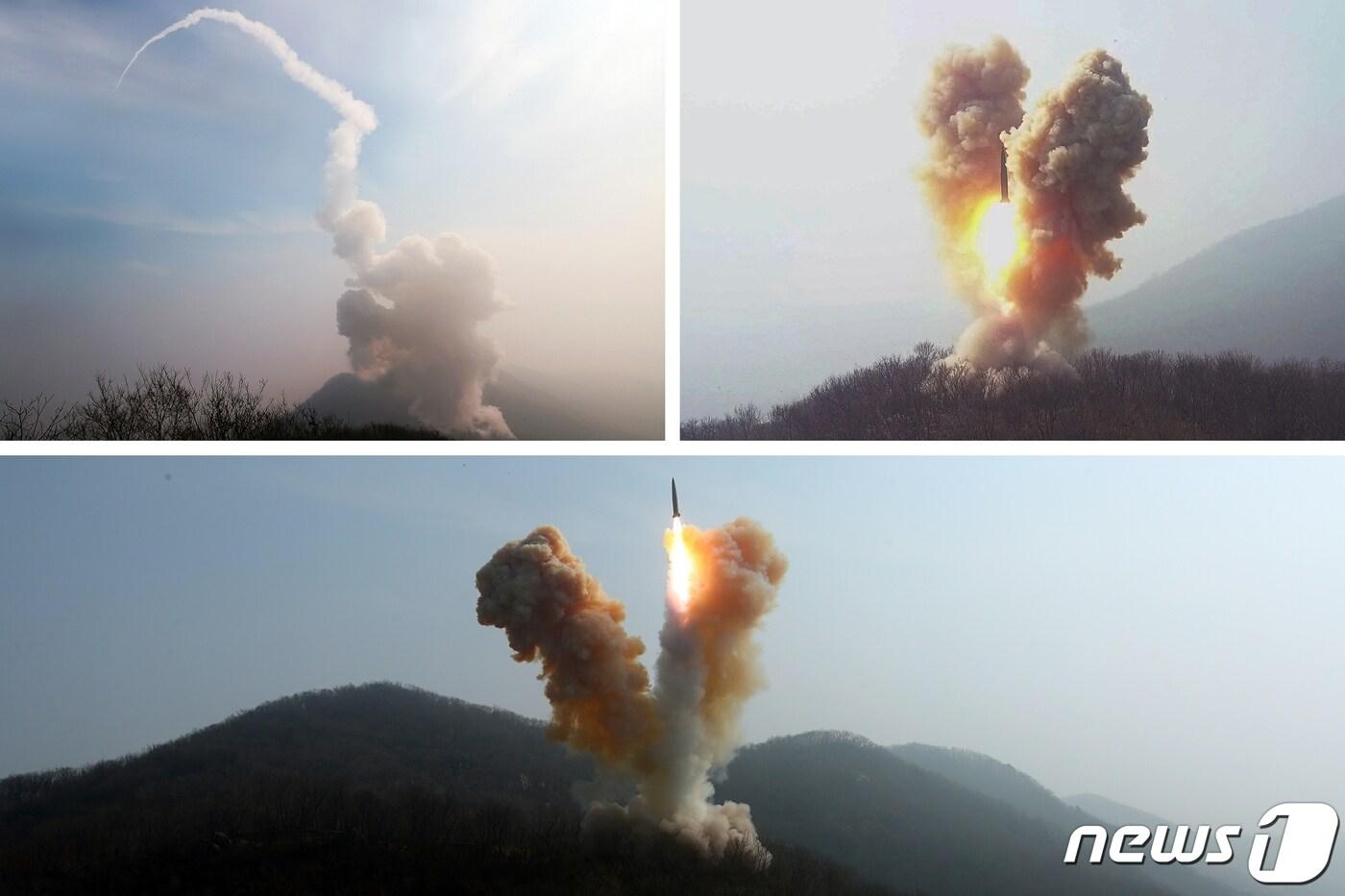 (평양 노동신문=뉴스1) = 김정은 북한 노동당 총비서가 3월18~19일 이틀간 '핵반격 가상 종합전술훈련'을 지도했다고 노동당 기관지 노동신문이 3월20일 보도했다. 김 총비서는 "핵을 보유한 국가라는 사실만으로는 전쟁을 실제적으로 억제할 수가 없다＂면서 '핵공격태세 완비'를 강조했다. [국내에서만 사용가능. 재배포 금지. DB 금지. For Use Only in the Republic of Korea. Redistribution Prohibited] rodongphoto@news1.kr