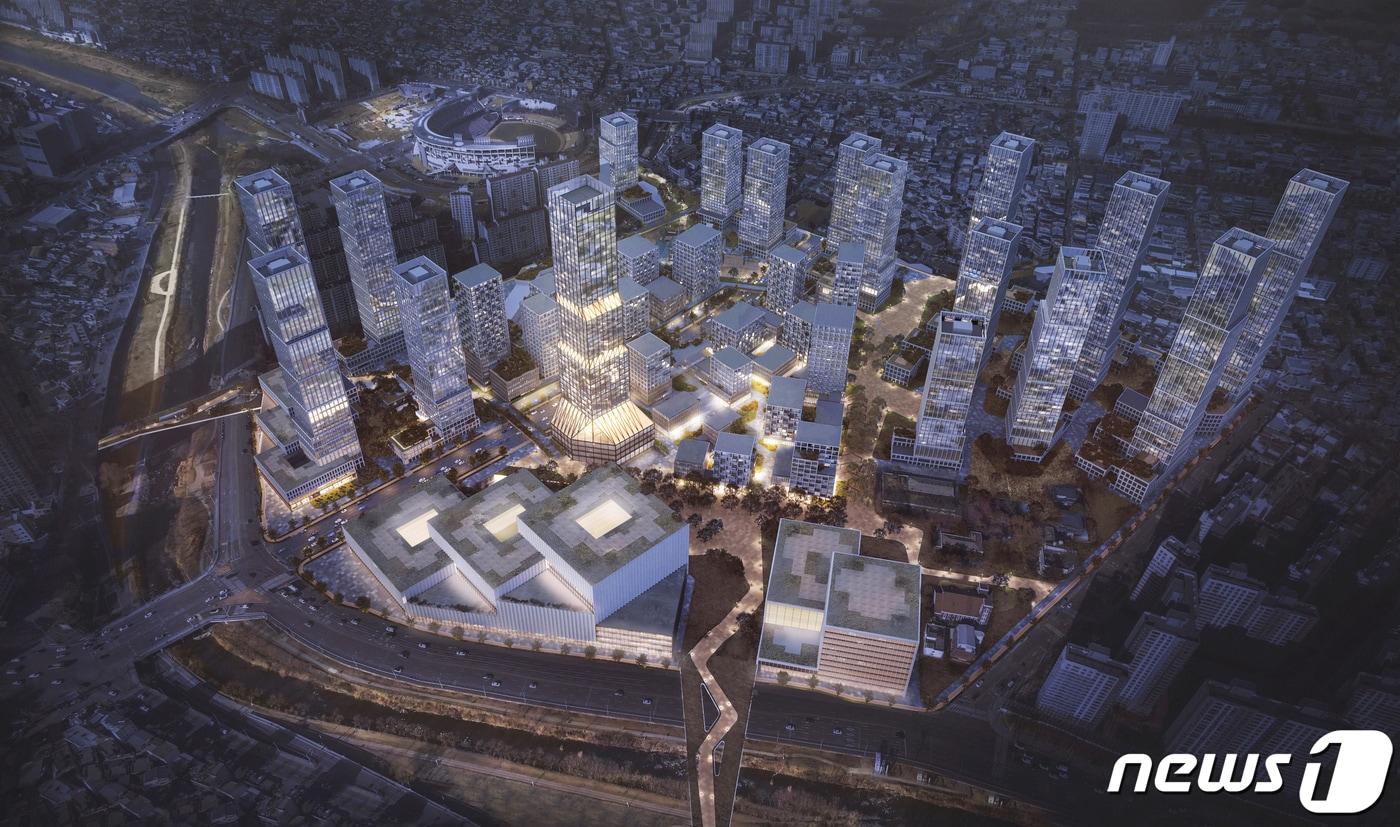 광주 북구 임동 옛 전방‧일신방직 부지 개발사업 국제설계공모에 선정된 덴마크 건축설계회사 '어반 에이전시'의 '모두를 위한 도시' 조감도.(광주시 제공)2023.3.20/뉴스1 