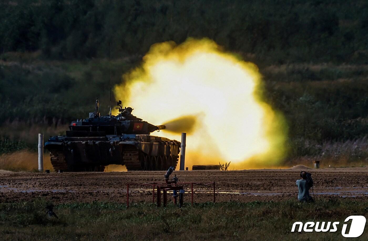독일의 주력 전차 레오파르트. ⓒ 로이터=뉴스1 ⓒ News1 이종덕 기자