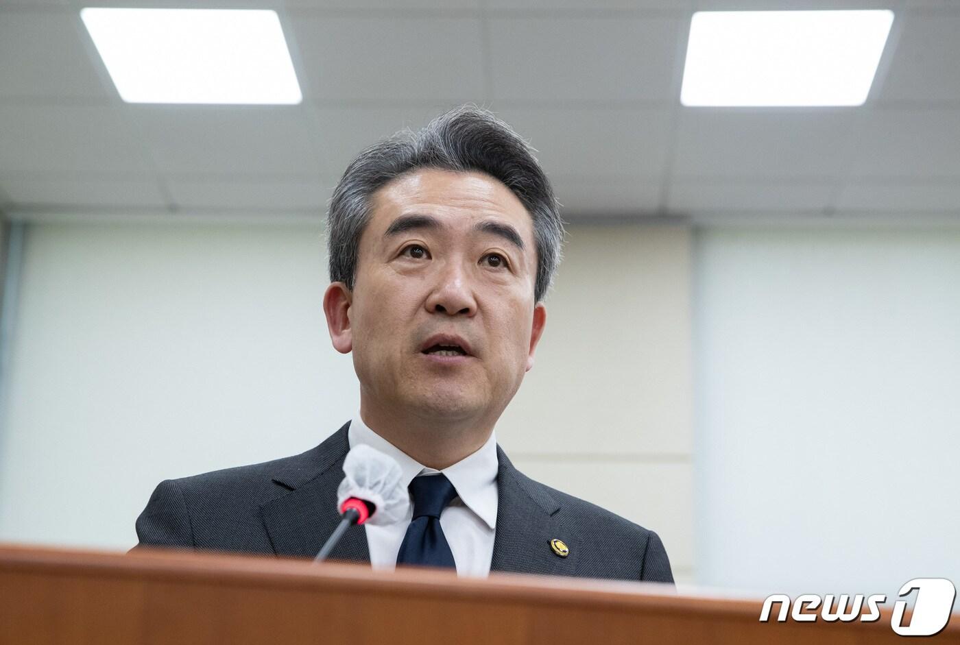 본문 이미지 - 윤희근 경찰청장이 22일 국회 행정안전위원회 전체회의에서 발언하고 있다. 2023.3.22/뉴스1 ⓒ News1 이재명 기자