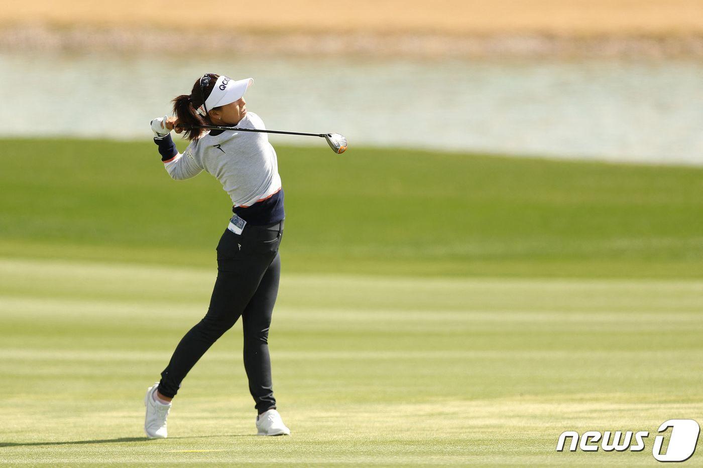 미국여자프로골프(LPGA) 투어 드라이브 온 챔피언십 2라운드를 진행 중인 신지은. ⓒ AFP=뉴스1