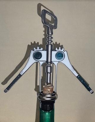 본문 이미지 -  강동호, Corkscrew, 2022, 캔버스에 아크릴, 34.8x27.3cm (휘슬갤러리 제공)