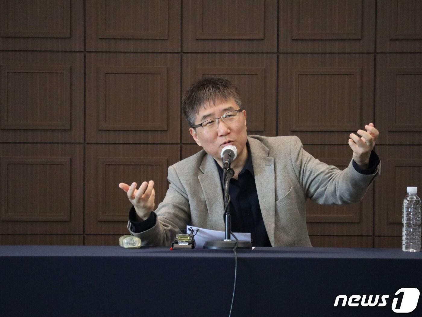 본문 이미지 - 장하준 케임브리지대학 교수. 2023.3.27. ⓒ 뉴스1 김정한 기자