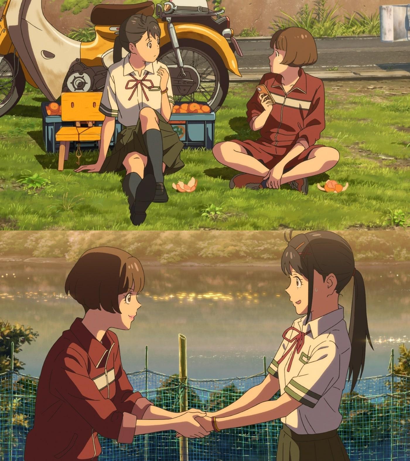 본문 이미지 - 스즈메와 치카/'스즈메의 문단속' 스틸 컷