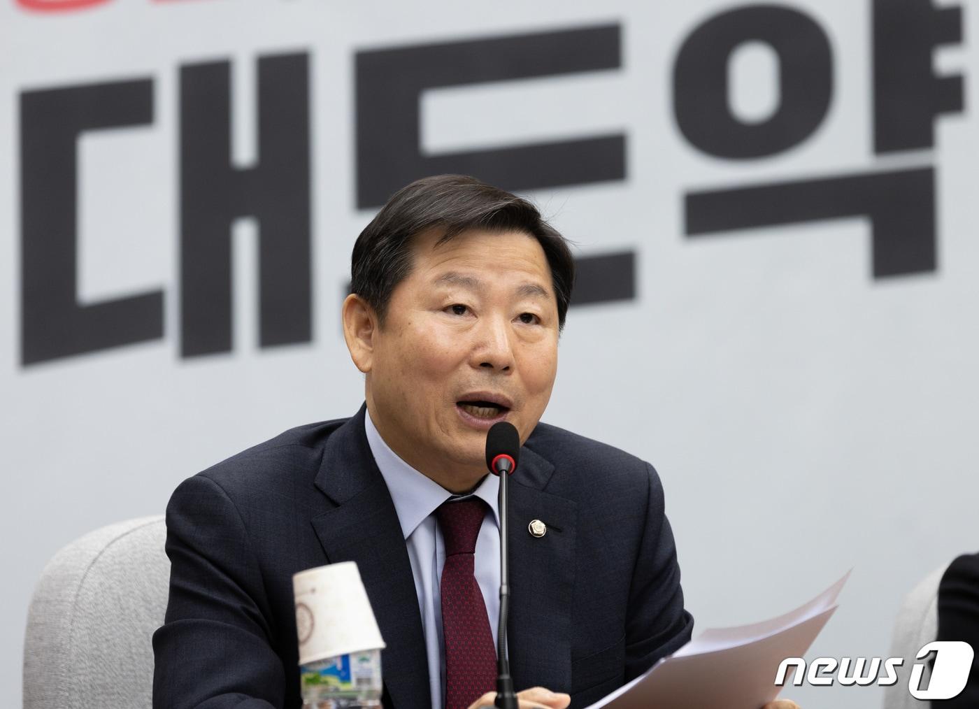 본문 이미지 - 이철규 국민의힘 사무총장이 28일 오전 서울 여의도 국회에서 열린 원내대책회의에서 발언을 하고 있다. 2023.3.28/뉴스1 ⓒ News1 이재명 기자