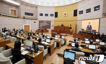 본문 이미지 - 대전시의회 본회의 모습./뉴스1