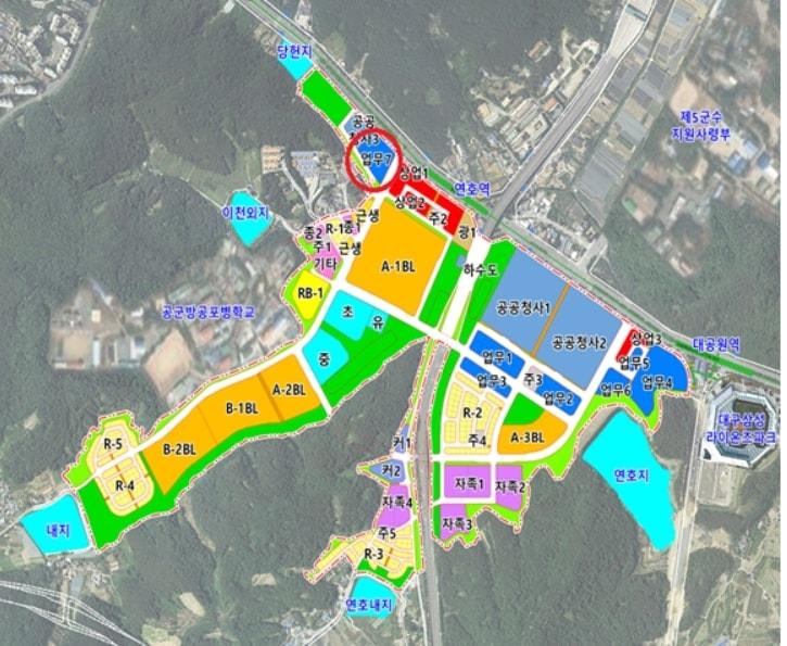 본문 이미지 - 대구연호 공공주택지구 토지이용계획도