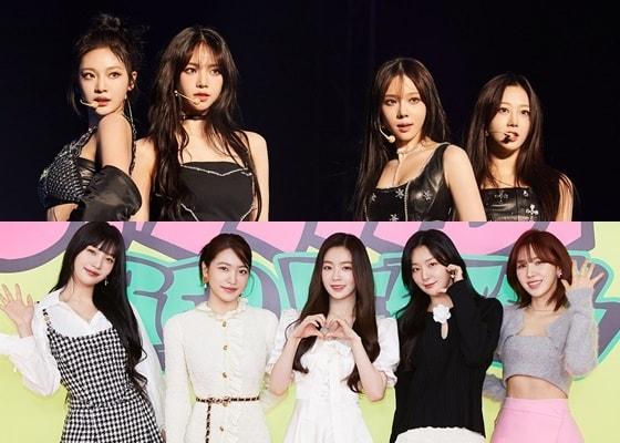 본문 이미지 - 그룹 에스파(위쪽), 레드벨벳/ 사진제공=SM