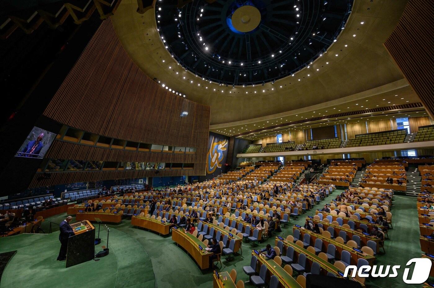 유엔 '기후위기 결의안' 채택 ⓒ AFP=뉴스1