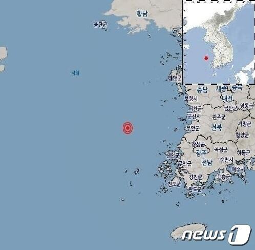 본문 이미지 - 30일 오전 5시47분 전북 군산시 어청도 남서쪽 86km 해역에서 규모 2.9의 지진이 발생했다.(기상청 제공)2023.3.30/뉴스1