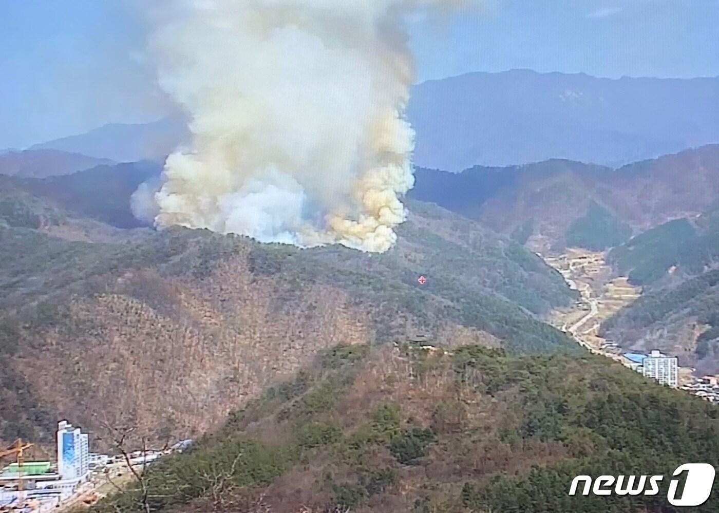 강원 화천군 화천읍 중리 산불 현장.(뉴스1 DB)