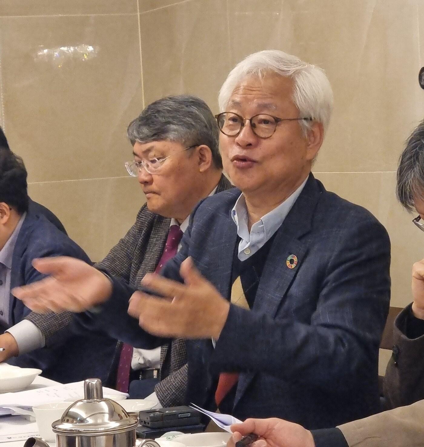 본문 이미지 - 이태식 한국과학기술단체총연합회(과총) 회장이 30일 서울 강남 과학기술회관에서 열린 언론 간담회에서 발언하고 있다. 2023.03.30 ⓒ 뉴스1 김승준 기자