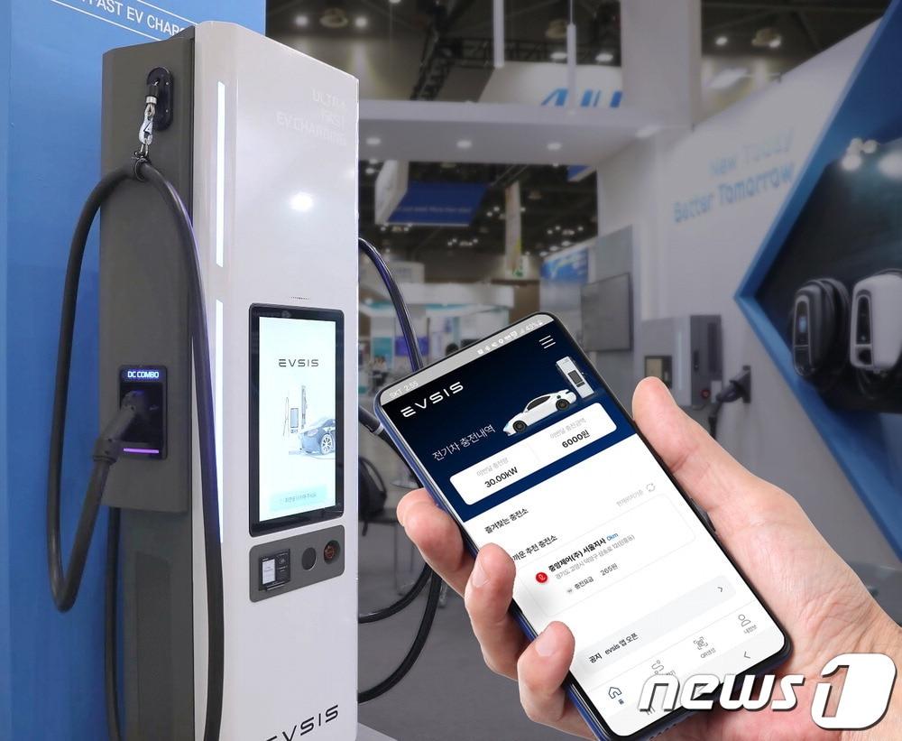 본문 이미지 - 롯데정보통신 자회사 '이브이시스'의 전기차 충전 운영 플랫폼 '이브이시스'(롯데정보통신 제공) 