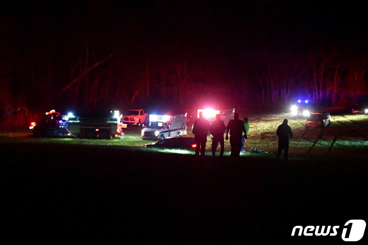 29일(현지시간) 미국 켄터키주 상공에서 작전을 수행 중이던 미 육군 블랙호크 헬리콥터 2대가 충돌했다. ⓒ 로이터=뉴스1 ⓒ News1 정윤영 기자