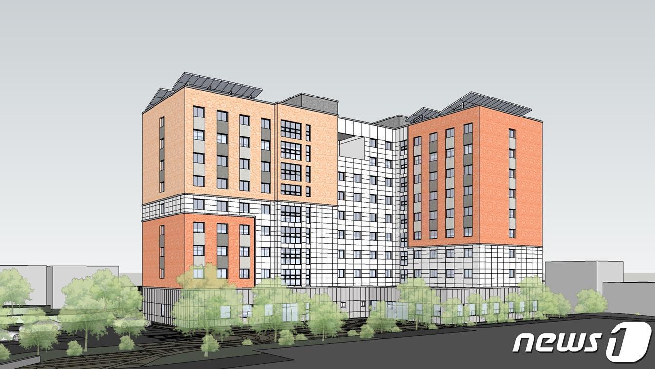 본문 이미지 - 충북대 증개축 학생생활관 조감도.(충북대 제공)/ 뉴스1