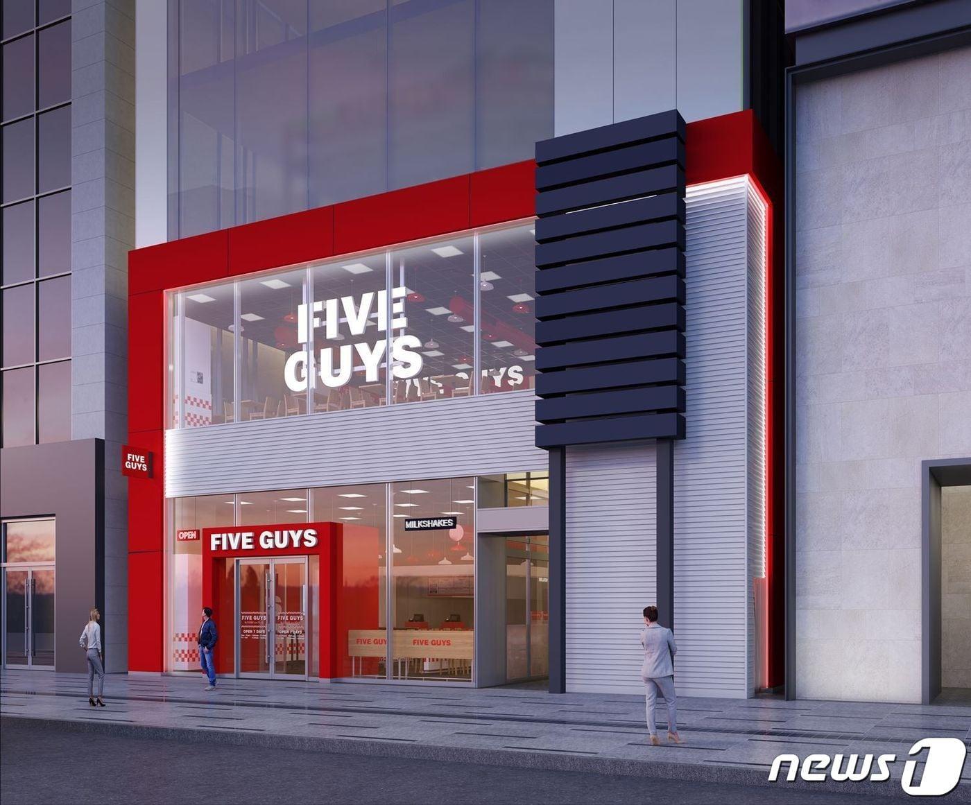 본문 이미지 - 파이브가이즈 조감도(갤러리아 제공)