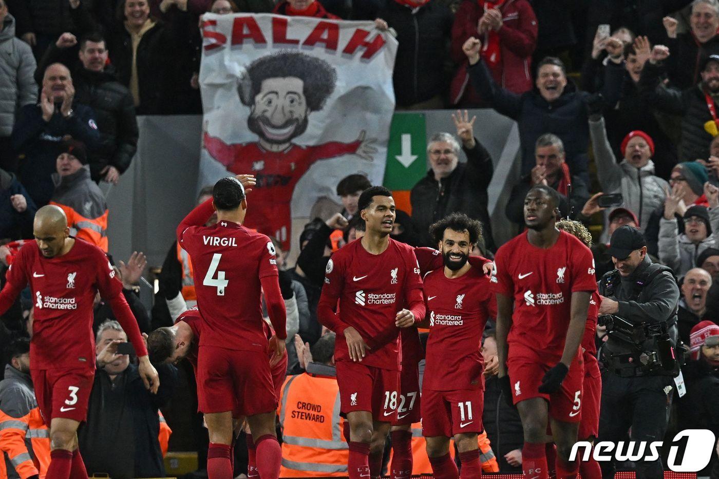 맨체스터 유나이티드를 완파한 리버풀.  ⓒ AFP=뉴스1