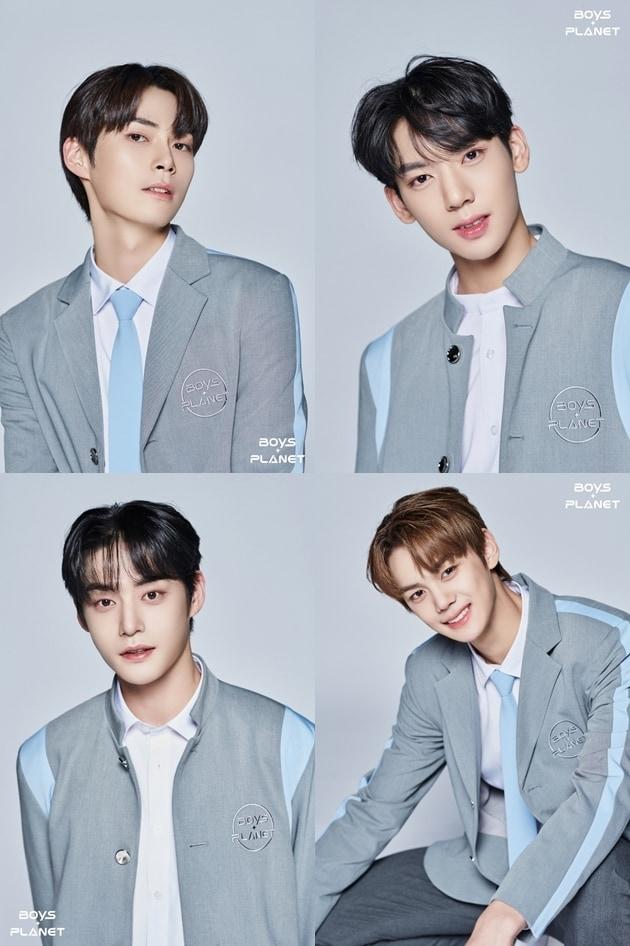 본문 이미지 - '보이즈 플래닛' 성한빈, 한유진, 김규빈, 김지웅(왼쪽 상단부터 시계방향, 엠넷 제공)