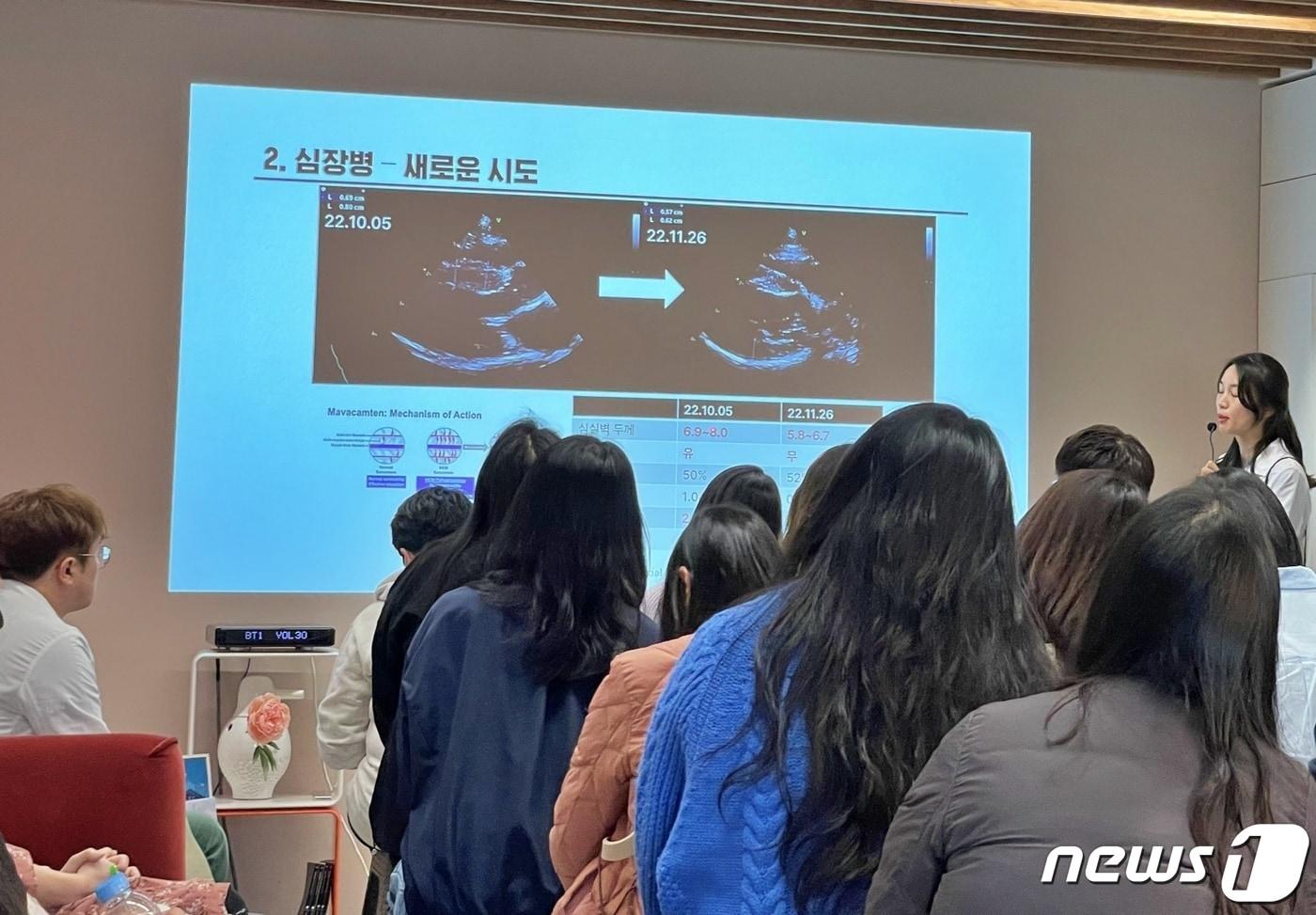 8일 경기 성남시 '고양이병원 소설'에서는 고양이 심장 건강 관련 세미나가 열렸다.(소설 제공) ⓒ 뉴스1
