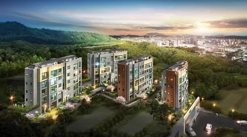 본문 이미지 - 판교 파크하임 테라스 조감도