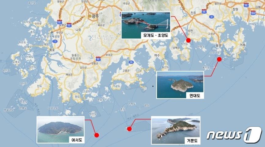 본문 이미지 - 갯바위 생태휴식제 대상 지역(환경부 제공) 