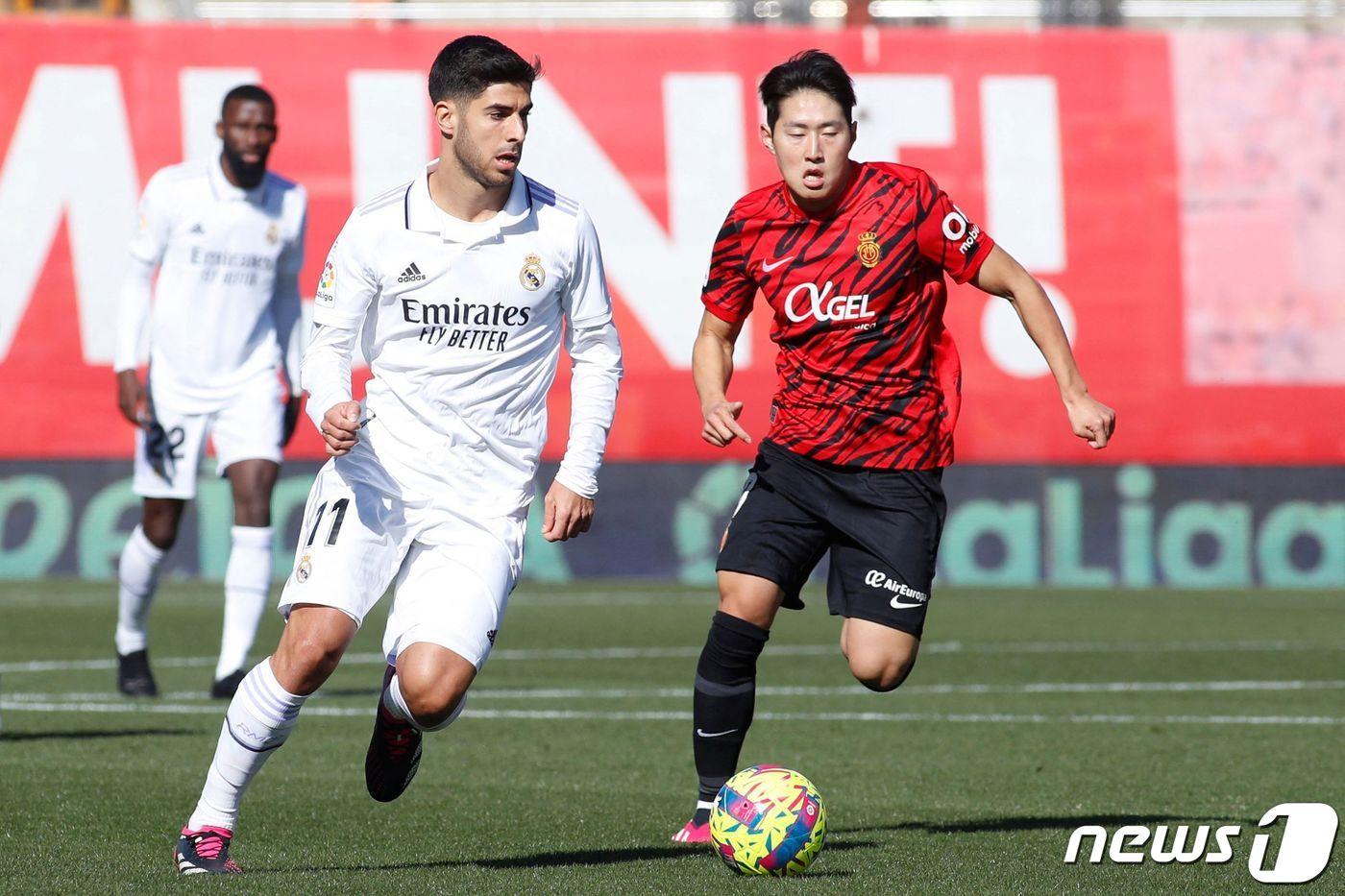 마요르카 미드필더 이강인(오른쪽). ⓒ AFP=뉴스1