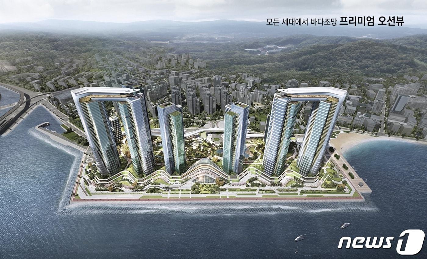 부산 수영구 남천삼익비치 재건축 조감도.(ANU디자인그룹건축사무소 제공)