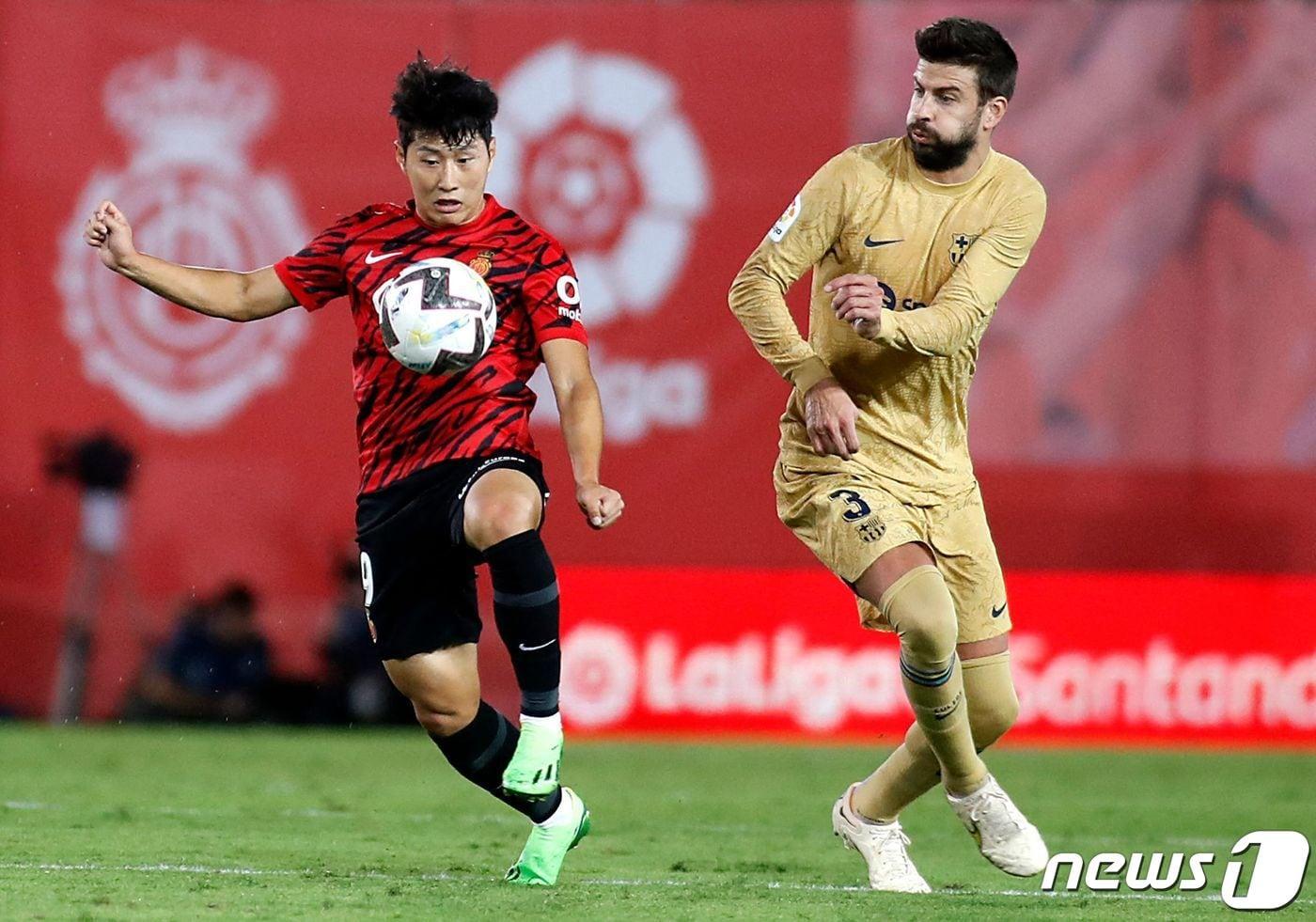 마요르카의 이강인(왼쪽)ⓒ AFP=뉴스1