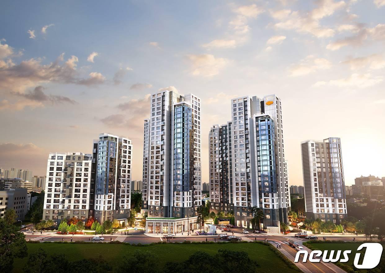 본문 이미지 - 천호3구역 정비계획 조감도&#40;강동구 제공&#41;. 