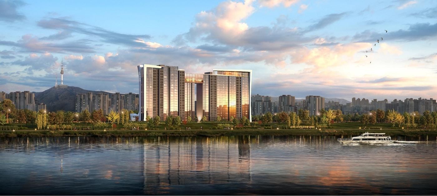 이촌 우성아파트 투시도(SK에코플랜트).