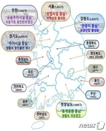 본문 이미지 - 지역별 제1차 무공해차 전환 브랜드 사업 선정결과 사례(환경부 제공) ⓒ 뉴스1