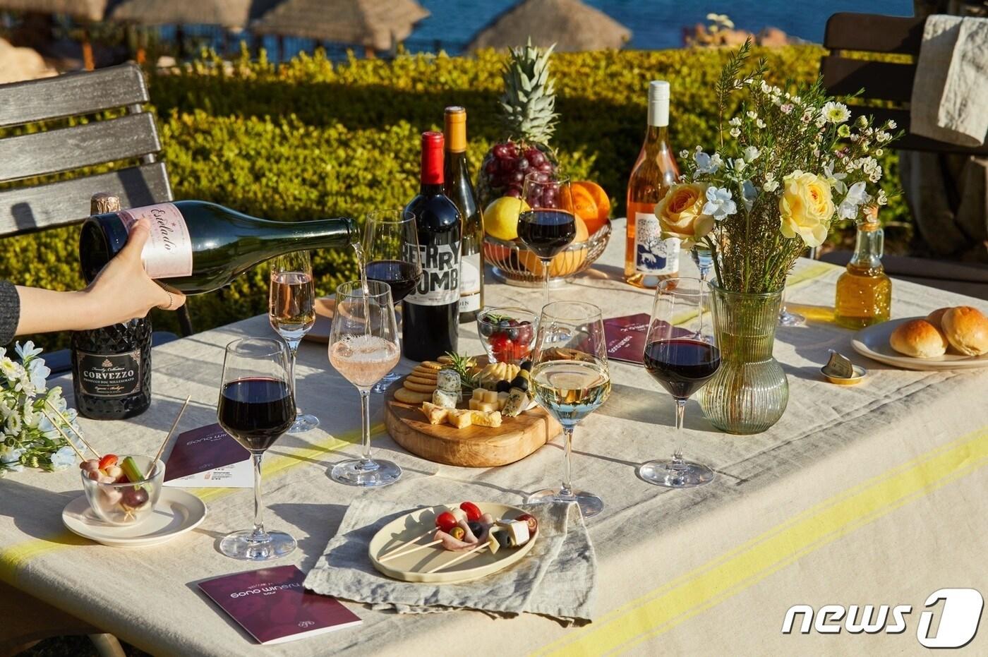 소노캄 거제에서 진행하는 소노 와이너리 투어(소노인터내셔널 제공)