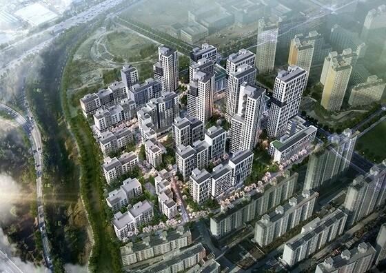 본문 이미지 - 고덕강일 3단지 조감도(SH 제공).