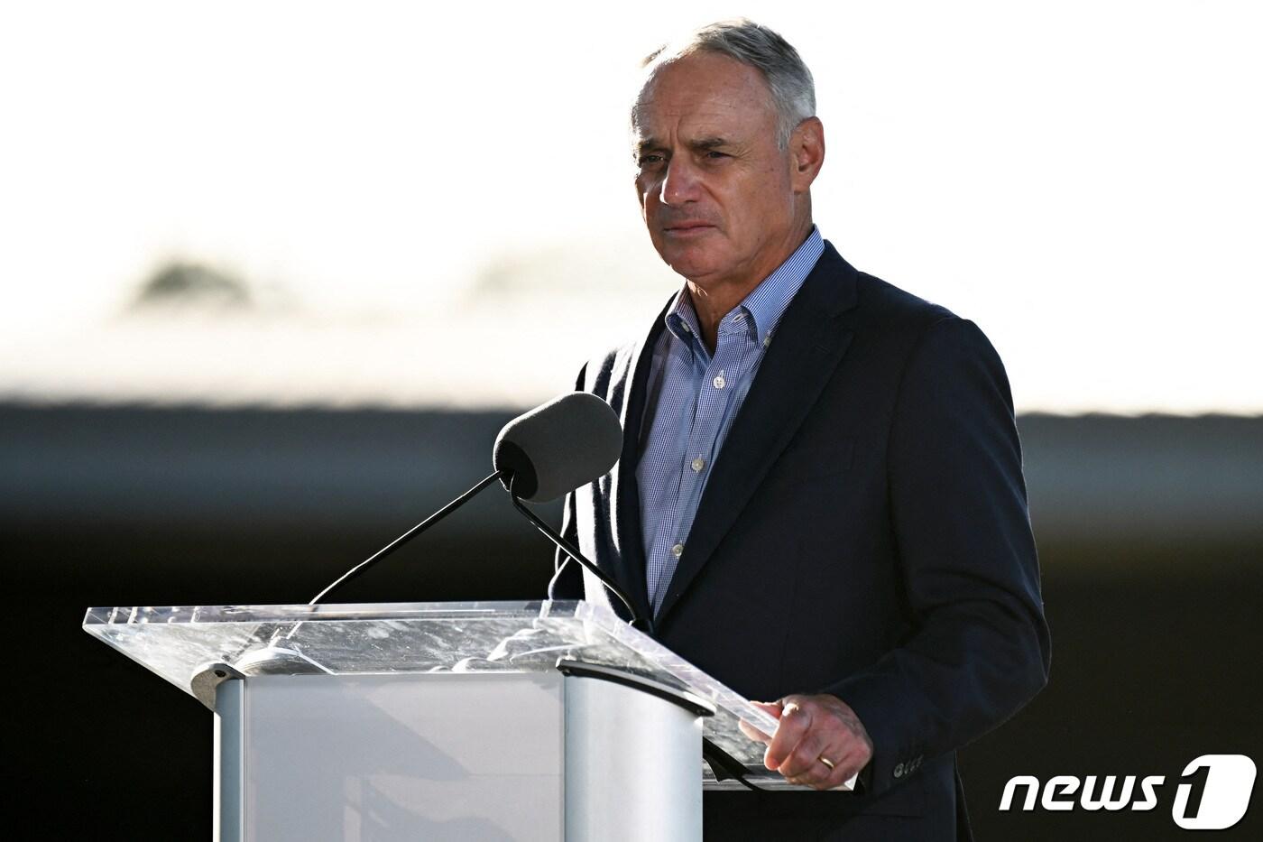 본문 이미지 - 롭 맨프레드 커미셔너. ⓒ 로이터=뉴스1