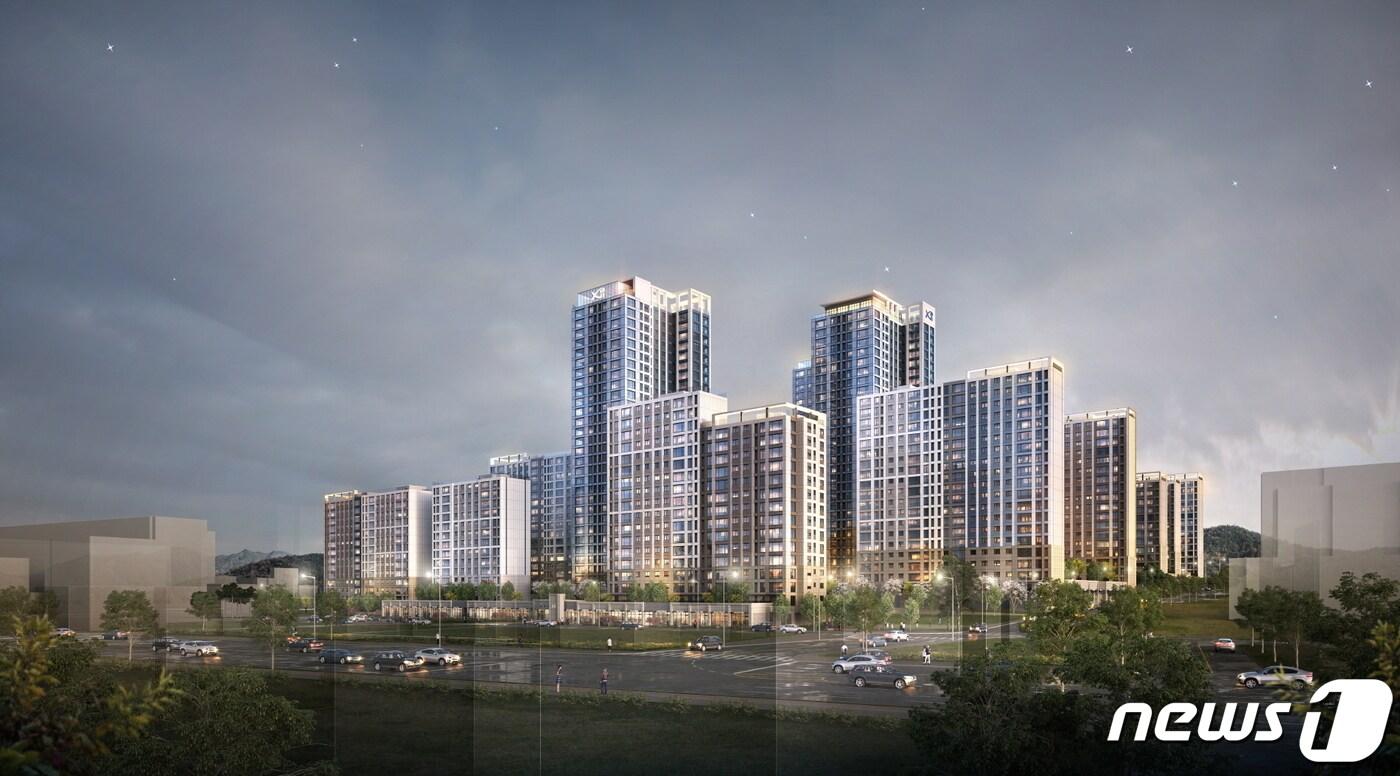 광주 상무센트럴자이 투시도. ⓒ News1