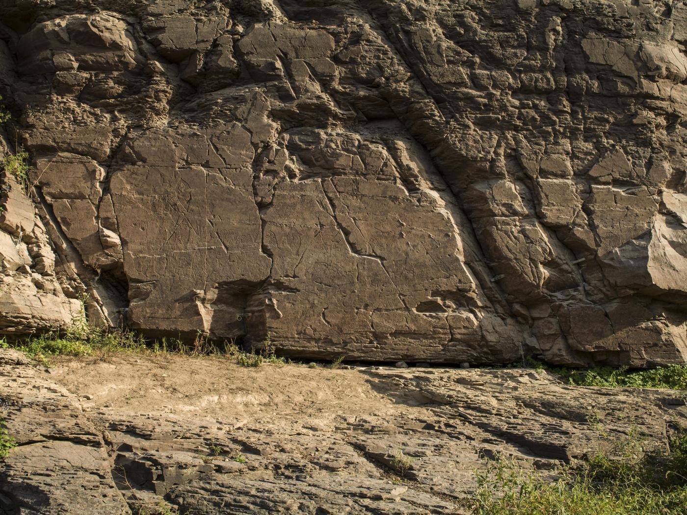 본문 이미지 - 울주 대곡리 반구대 암각화(문화재청 제공)