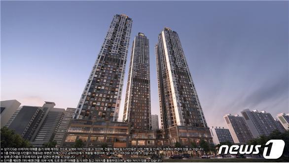 본문 이미지 - 둔산동에 들어서는 ‘그랑 르피에드’ 전경.(사진=미래인 제공)