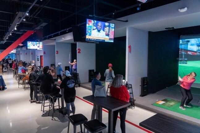 본문 이미지 -  미국 골프존소셜 코네티컷점 매장(골프존 제공)