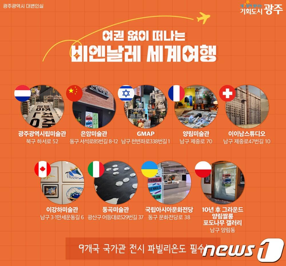 본문 이미지 - 여권없이 떠나는 비엔날레 세계 여행.(광주시 제공)2023.4.18/뉴스1 