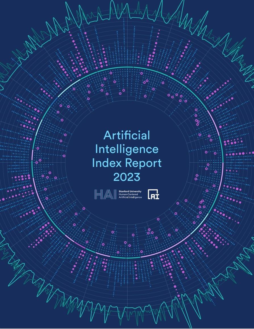본문 이미지 - AI Index Report 2023 표지 (스탠퍼드 대학 인간중심 인공지능 연구소 제작, Stanford University Human-centered Arificial Intelligence) 2023.04.18 /뉴스1