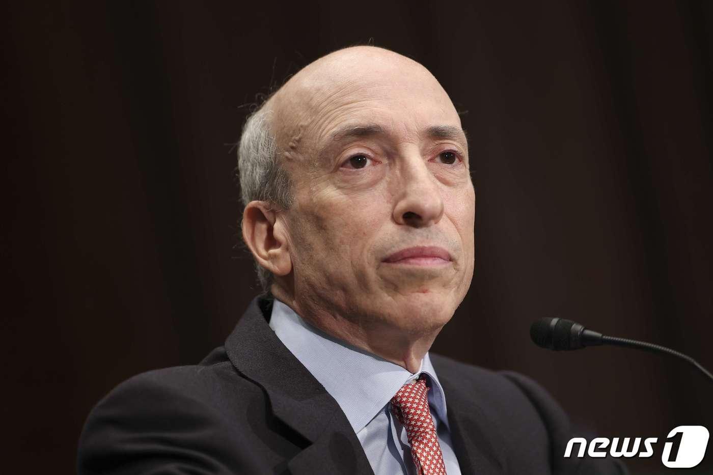 개리 겐슬러 미 증권거래위원회&#40;SEC&#41; 전 위원장이 지난 2022년 9월 워싱턴 DC 국회의사당에서 열린 청문회에 참석했다. ⓒ AFP=뉴스1 ⓒ News1 김지현 기자
