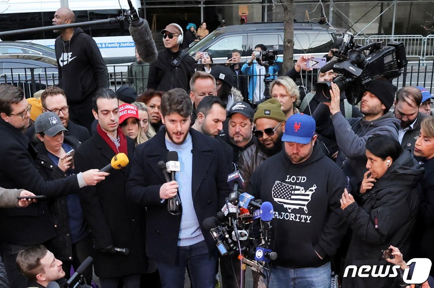 뉴욕청년공화당 클럽 회원들. ⓒ 로이터=뉴스1 ⓒ News1 