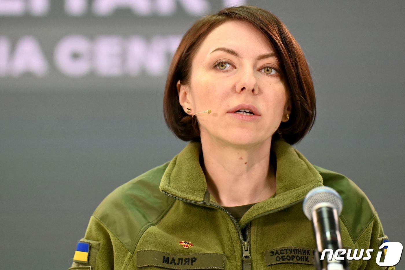 본문 이미지 - 한나 말랴르 우크라이나 국방부 차관 ⓒ AFP=뉴스1 ⓒ News1 이유진 기자