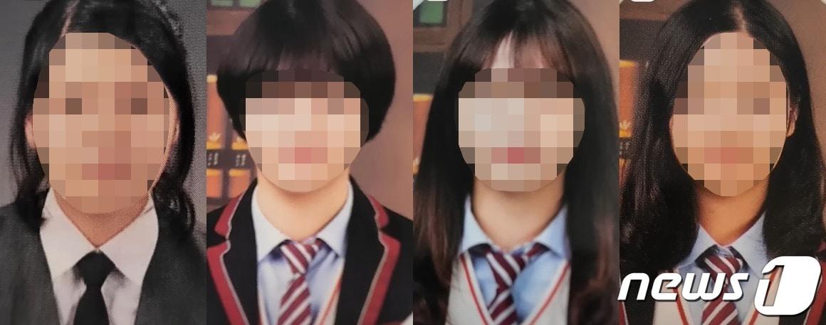 본문 이미지 - 표예림씨 학교폭력 사건 가해자로 지목된 동창생 4명. ('표예림 동창생' 갈무리)