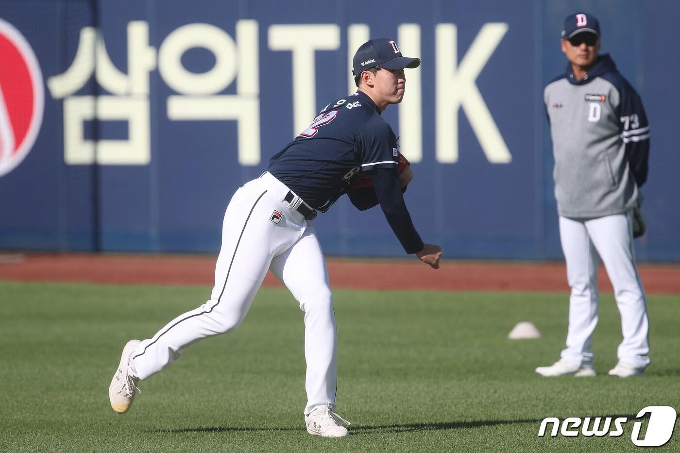 본문 이미지 - 두산 베어스 투수 김유성. /뉴스1 DB ⓒ News1 공정식 기자