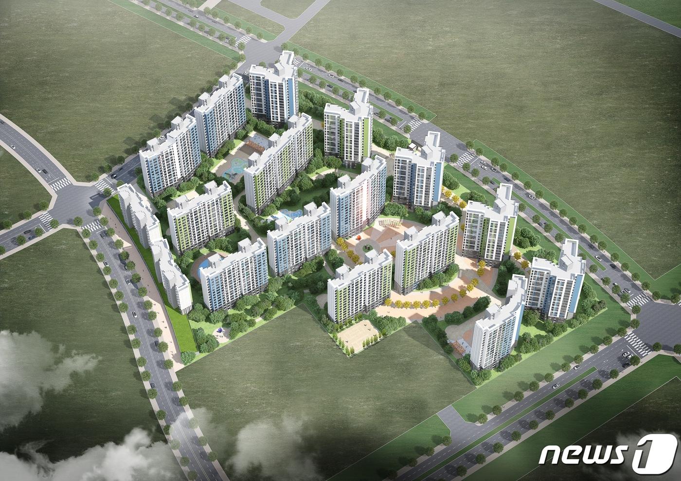 에코델타시티 24BL(블록) 조감도.(부산도시공사 제공)