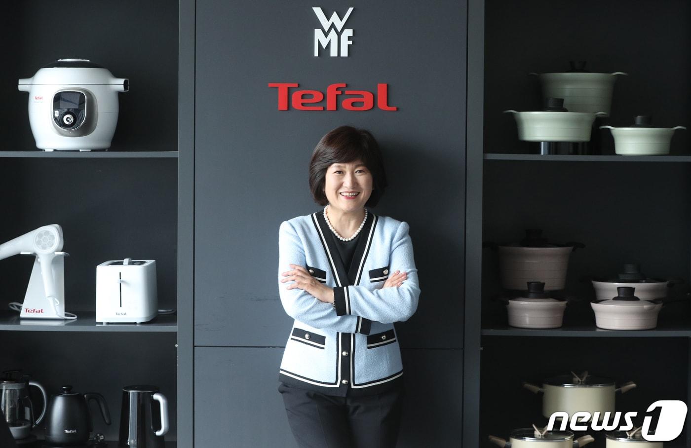 팽경인 그룹세브코리아 대표가 27일 서울 종로구 그룹세브코리아에서 뉴스1과 인터뷰를 하고 있다. 2023.4.27/뉴스1 ⓒ News1 신웅수 기자