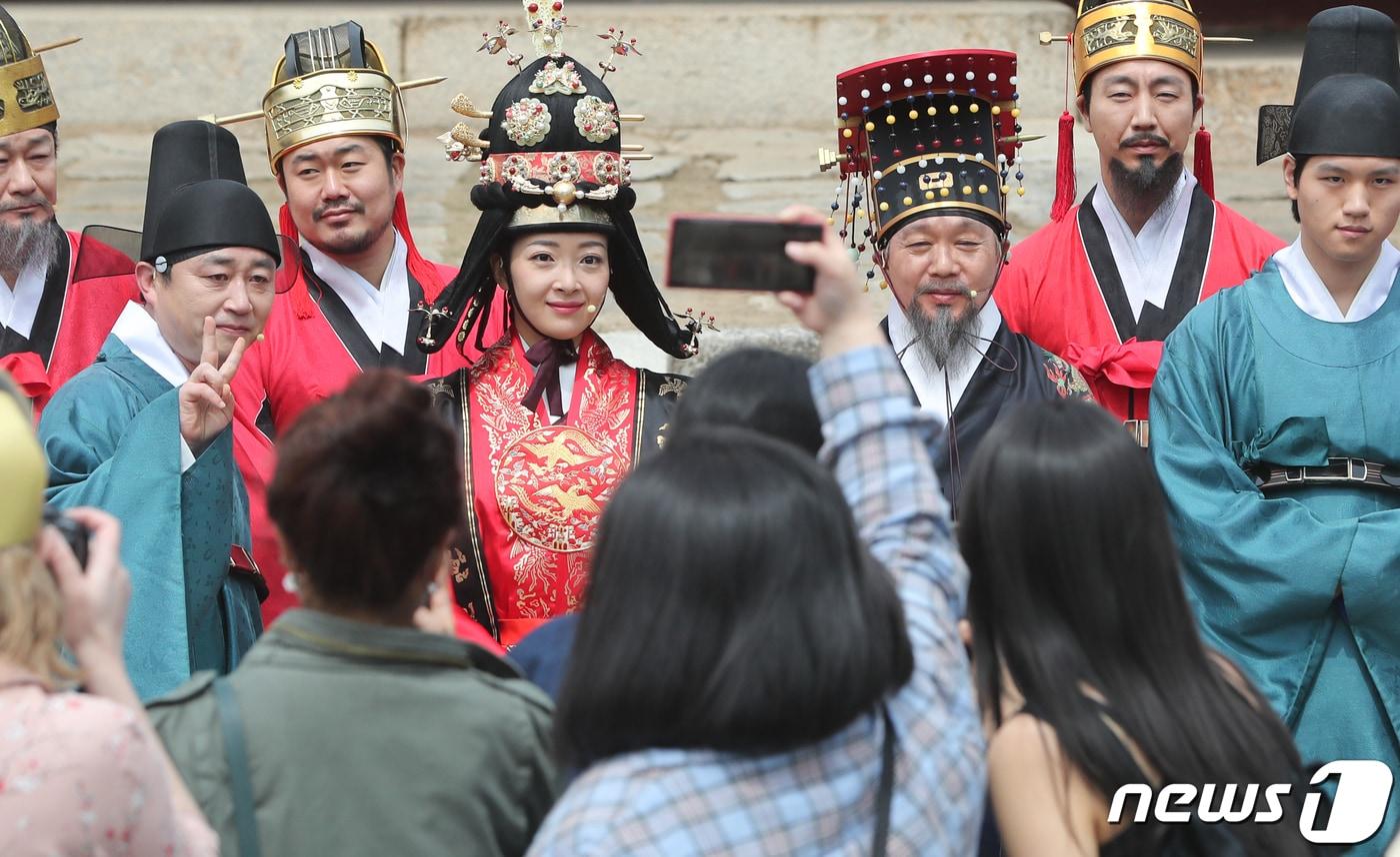 2023년 종묘 영녕전에서 펼쳐진 묘현례 창작극 행사.  /뉴스1 ⓒ News1 허경 기자
