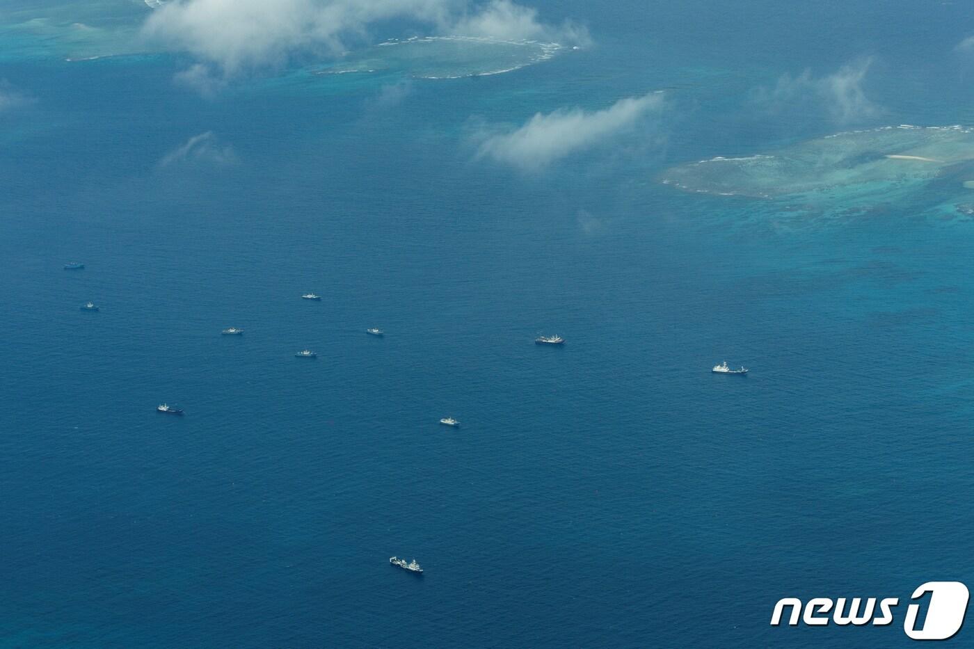 남중국해 스프래틀리&#40;중국명 난사·필리핀명 칼라얀&#41; 군도 인근. ⓒ 로이터=뉴스1 ⓒ News1 박재하 기자