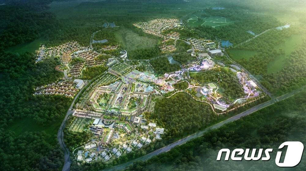 본문 이미지 - 29일 제주도에 따르면 제주도 도시계획위원회는 지난 28일 오후 제11차 회의를 열고 '신화역사공원 도시관리계획 결정(변경)'안을 심의하고 '조건부 수용'을 의결했다. 신화역사공원 조감도.(제주국제자유도시개발센터 제공)/뉴스1 